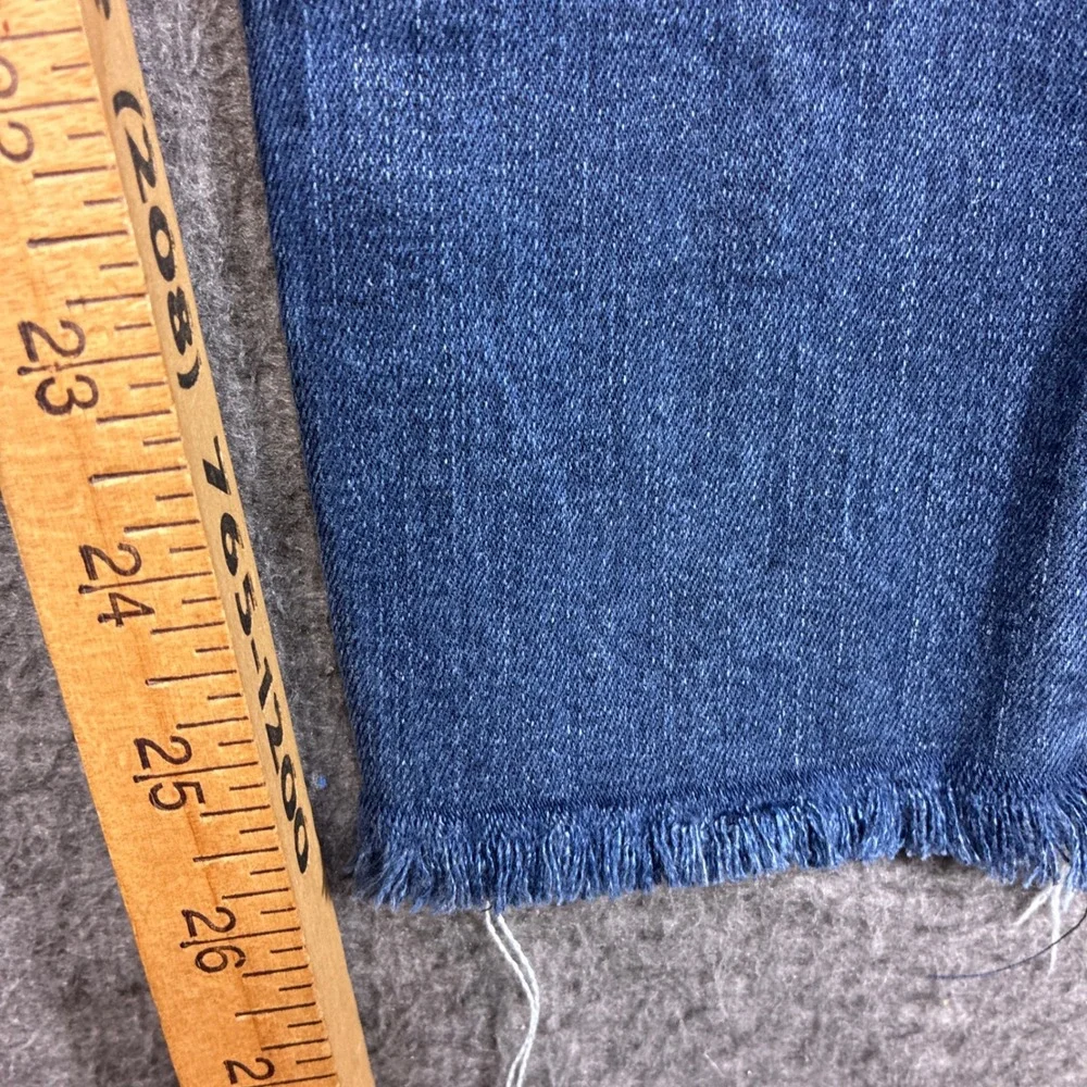 Levi's 711 Skinny Jeans Women 24 Blue Raw Hem Denim Grunge Indie Travel